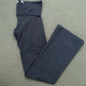 Hard tail gray flare yoga pants